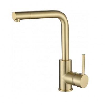 Смеситель кухонный Aquasanita Forte 5553G-PVD Gold, золото