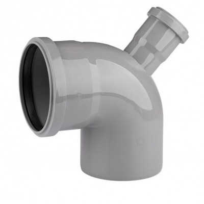 Колено Sewage 110x90° с отводом 50х67° Колено Sewage 110x90° с отводом 50х67°