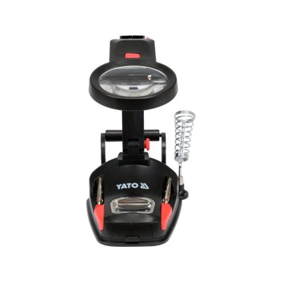 Лупа з штативом в ABS-пластиковій оправі YaTo YT-73861, (2 лінзи 3х/45х кратні, штат- 125х160 мм з підсвітленням) Лупа з штативом в ABS-пластиковій оправі YaTo YT-73861, (2 лінзи 3х/45х кратні, штат- 125х160 мм з підсвітленням)