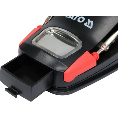 Лупа з штативом в ABS-пластиковій оправі YaTo YT-73861, (2 лінзи 3х/45х кратні, штат- 125х160 мм з підсвітленням) Лупа з штативом в ABS-пластиковій оправі YaTo YT-73861, (2 лінзи 3х/45х кратні, штат- 125х160 мм з підсвітленням)