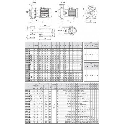 Насос моноблочный IR 40-125С 1,5 кВт SAER (35 м3/ч, 18,5 м)