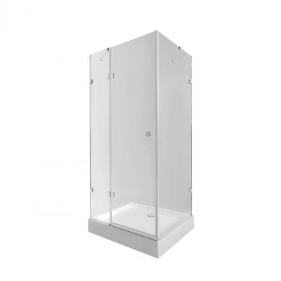 Душевая кабина Qtap Capricorn CRM1011SC6 Clear 2020x1000x1000 мм + поддон Tern 301112 100x100x12 см с сифоном