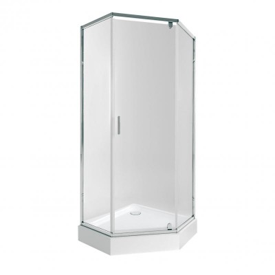 Душевая кабина Qtap Scorpio CRM10995-AC6 Clear 2120x900x900 мм + поддон Diamond 309912 90x90x12 см с сифоном