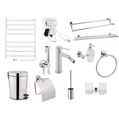 Набор для ванной комнаты Qtap Robin подвесной монтаж Mega Bundle White Набор для ванной комнаты Qtap Robin подвесной монтаж Mega Bundle White