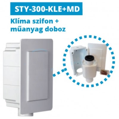 Сифон для конденсата скрытого монтажа Styron STY-300-KLE+MD