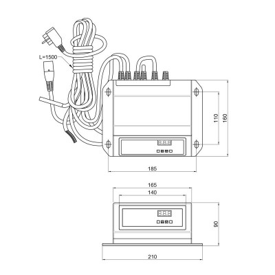 Комплект автоматики котла Thermo Alliance до 35 кВт. "ТА-24nz" + "M Plus M X2"