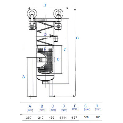 Механический фильтр мешочного типа BFH-3 РЕЗЬБА 1"