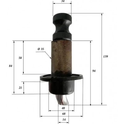 Шнек для насоса VODOMET 4QGD-0.37 (VO4108)