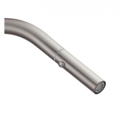 Смеситель кухонный с выдвижным изливом KOER KI-70004-07 (нержавеющая сталь) (KR3387)