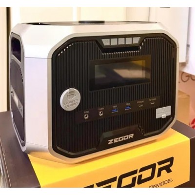 Зарядна станція Zegor YC1200 (акумулятор BYD, Чиста синусоїда, 1200 Вт ,пікова потужність 2400 Вт, 1310 Вт/год)