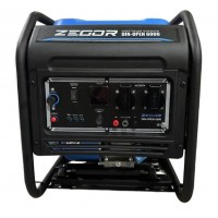 Генератор бензиновый инверторный Zegor DIN-OPEN6000D 5,5-6,0 кВт, ручной стартер (бензин, газ)