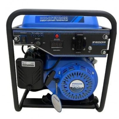 Генератор бензиновый инверторный Zegor DIN-OPEN2499 2,3-2,5 кВт, ручной стартер Генератор бензиновый инверторный Zegor DIN-OPEN2499 2,3-2,5 кВт, ручной стартер