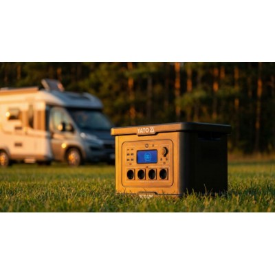 Зарядная станция YATO YT-83095 (аккумулятор LiFePO4, Чистая синусоида, 2400 Вт, пиковая мощность 4500 Вт, 46500 мА/час)
