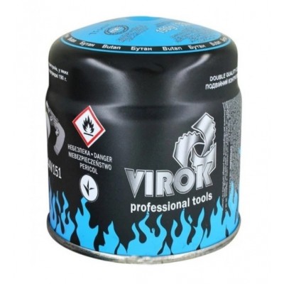 Баллон газовый одноразовый VIROK 44V151 (пробивной, 190г/330мл, тип 200 BUTAN, (E417))