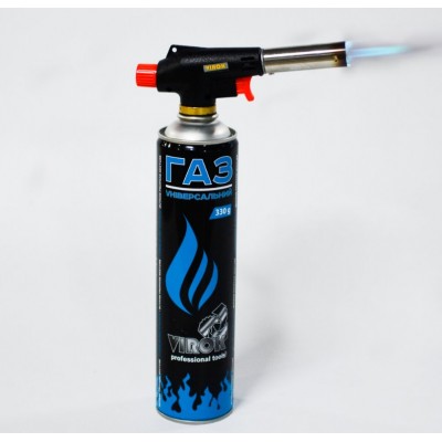 Балон газовий одноразовый VIROK 44V153 (резьба -7/16, 330g/562ml, EN417)