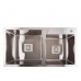 Кухонная мойка Platinum Handmade HDB 780х430х230 на две чаши (квадратный сифон, 3.0/1.0) Кухонная мойка Platinum Handmade HDB 780х430х230 на две чаши (квадратный сифон, 3.0/1.0)