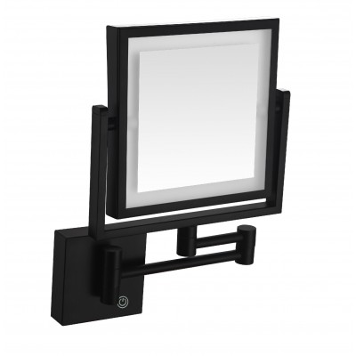 Зеркало квадратное с подсветкой VOLLE, сенсорное, подвесное, de la noche, (2500.281104)