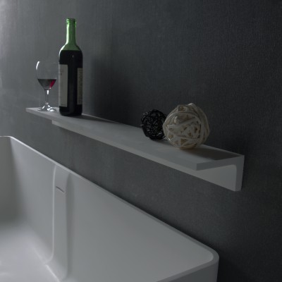 Полочка VOLLE 30*12*6,5см каменная Solid surface, (18-40-113) Полочка VOLLE 30*12*6,5см каменная Solid surface, (18-40-113)