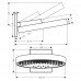 Верхний душ с настенным держателем Hansgrohe RAINFINITY 26234700 (360 мм, 3jet , белый матовый)