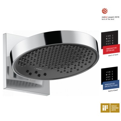 Верхний душ с настенным держателем Hansgrohe RAINFINITY 26232000 (250, 3jet)