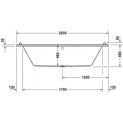 Ванна Duravit STARCK 700341000000000 (200*100см)