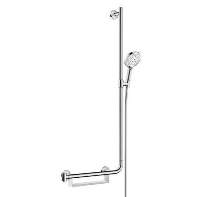 Набор для душа Hansgrohe Unica Comfort Raindance Select S 26326400 (120 /штанга Unica Comfort 1,10 м раполож. справа, белый/хром)