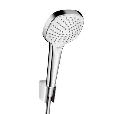 Ручной душ с держателем и шлангом Hansgrohe Croma Select E Vario Porter 26413400, цвет белый