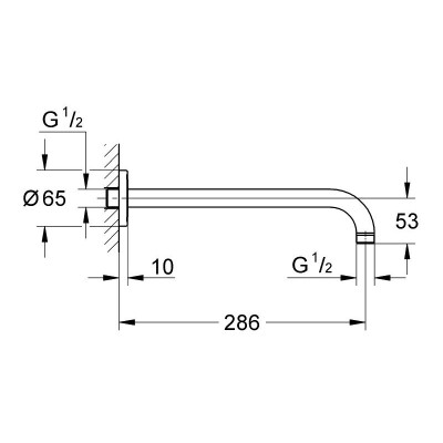 Держатель Grohe RAINSHOWER 28576000