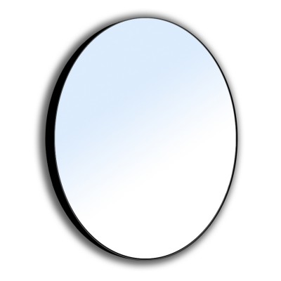 Зеркало круглое VOLLE 60*60см на стальной крашенной раме, черного цвета, (16-06-905)