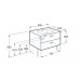 Шкафчик с двумя  ящиками Roca VICTORIA BASIC MODULAR 79см, цвет белый (A856576806)