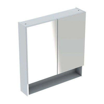 Шкафчик зеркальный Geberit SELNOVA Square 78,8*85*17,5см, двухдверный, белый глянец (501.268.00.1)
