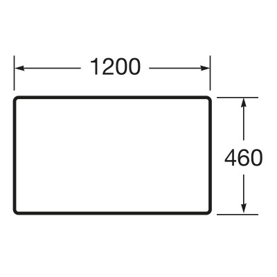 Модульная столешница Roca VICTORIA BASIC 119см, белый глянец (A857508806)