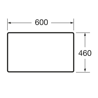 Столешница Roca VICTORIA BASIC MODULAR 59см, цвет белый (A857502806)