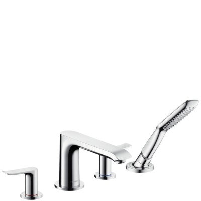 Смеситель для ванны на 4 отверстия Hansgrohe Metris 31442000