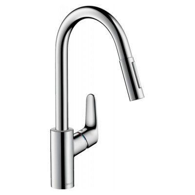 Смеситель для кухни с вытяжным душем Hansgrohe FOCUS M41 73880000, (2jet, sBox, хром) Смеситель для кухни с вытяжным душем Hansgrohe FOCUS M41 73880000, (2jet, sBox, хром)