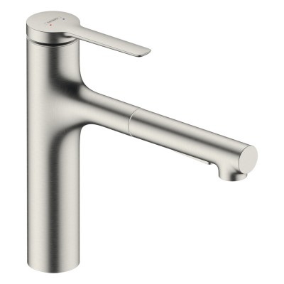 Смеситель для кухни Hansgrohe ZESIS M33 74804800 с вытяжным изливом, (Sbox lite , цвет-нержавеющая сталь) Смеситель для кухни Hansgrohe ZESIS M33 74804800 с вытяжным изливом, (Sbox lite , цвет-нержавеющая сталь)