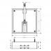 Скрытая часть для монтажа верхнего душа Raindance E Hansgrohe 26254180, (400 x 400 мм Air 1jet)