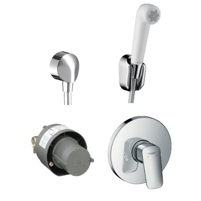 Набор скрытого монтажа с гигиенической лейкой Hansgrohe LOGIS 1262019 (71666000+27454000+32122000)