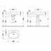 Умывальник с переливом Duravit D-CODE 60*46см 23106000002