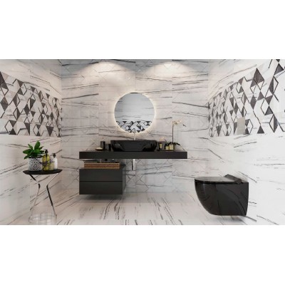 Унитаз подвесной VOLLE BLACK AMADEUS+сиденье твердое Slim slow-closing, (13-06-055Black)