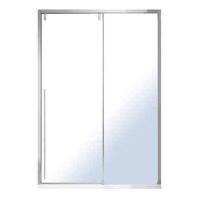 Дверь в нишу VOLLE AIVA 120*195см, раздвижная, прозрачное стекло 8мм, хром, (10-22-686)