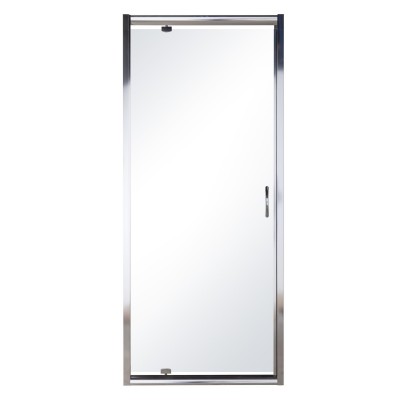 Дверь в нишу EGER 80*195см распашная, профиль хром, стекло прозрачное 5мм (599-150-80(h))