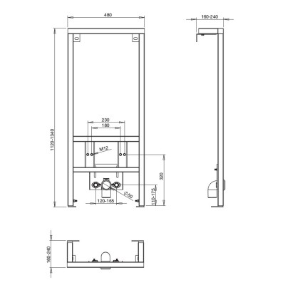 Инсталляция для биде Roca PRO A890071000