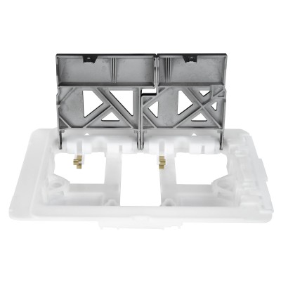 Клавиша смыва Imprese IMPRESE PAN, белая с хромом, пластик, (i8245W)