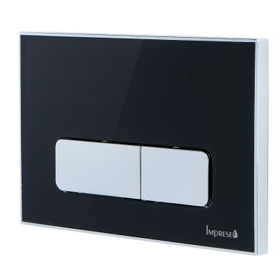 Клавиша смыва Imprese i7110, черный глянец, вставка из акрила, (i7110AB) Клавиша смыва Imprese i7110, черный глянец, вставка из акрила, (i7110AB)