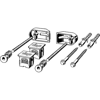 Комплект креплений универсальный (2 шт) Viega Prevista Dry, (776619) Комплект креплений универсальный (2 шт) Viega Prevista Dry, (776619)