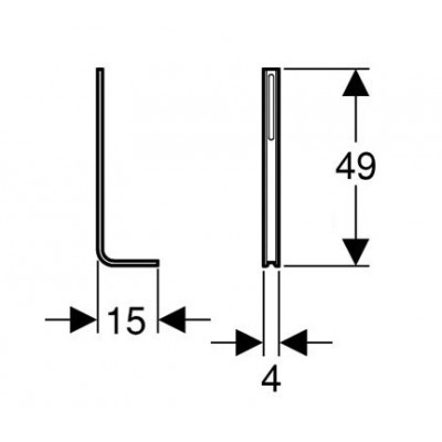 Пара коротких стоек для крепежа в пол Geberit 457.888.26.1