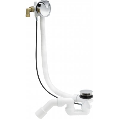 Сифон для ванны Viega SIMPLEX TRIO 593186, (подача воды через перелив, 725мм)