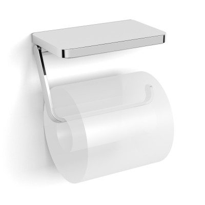 Держатель-полочка для туалетной бумаги VOLLE TEO, хром, (15-88-445)