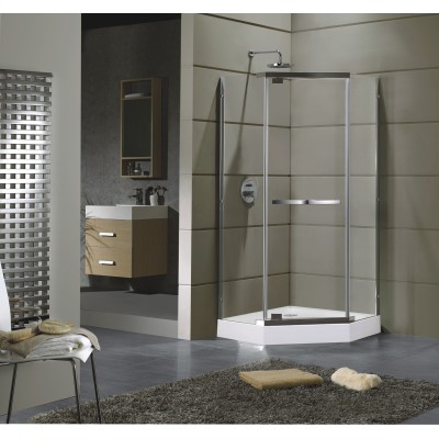 Душевая кабина EGER TALÁNY 90*90*205 см, на поддоне 15 см, профиль хром, стекло прозрачное 10 мм (599-555)